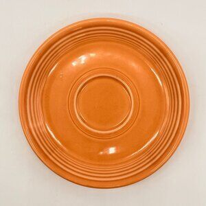 Homer Laughlin Fiesta Tangerine Saucer 5 7/8" Diameter Vintage Fiestaware